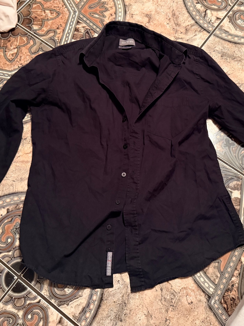 Astr Black Lightweight Button-Front Shirt Jacket